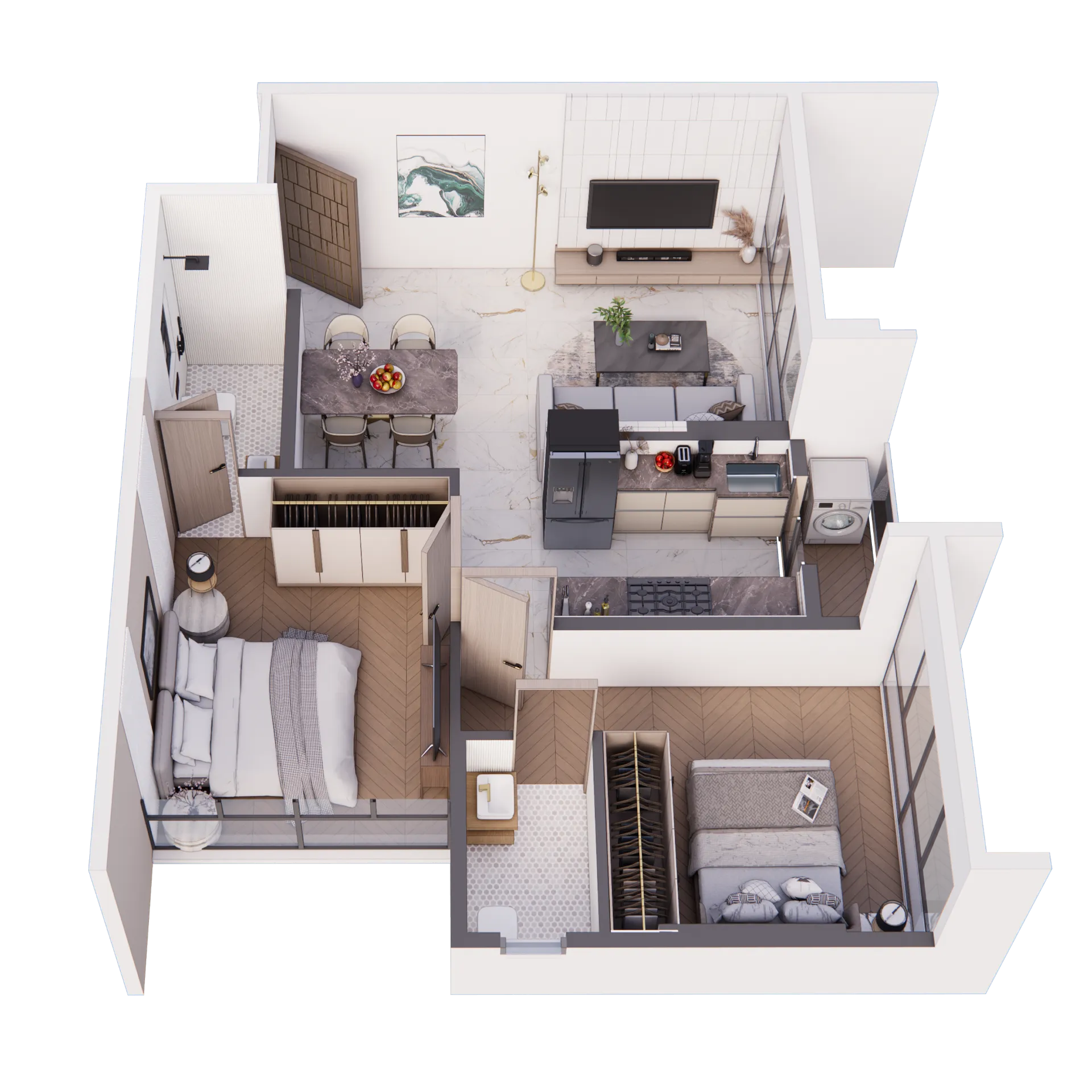 1BR Floor Plan